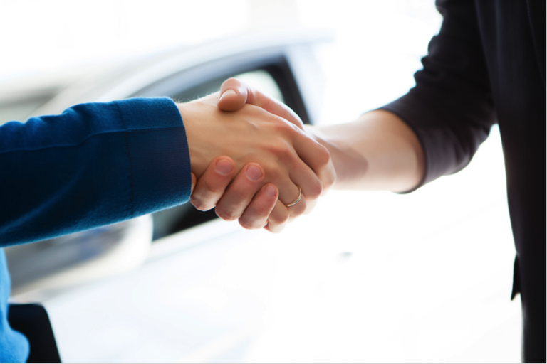 Car sale - handshake image