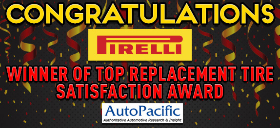 Pirelli Wins Top Replacement Satisfaction Award