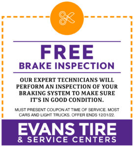 Free car brake inspection coupon