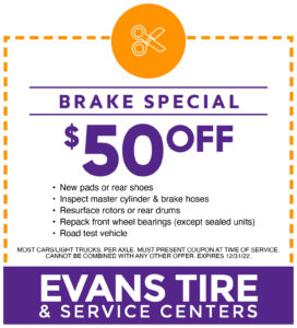 Brake special $50 off coupon