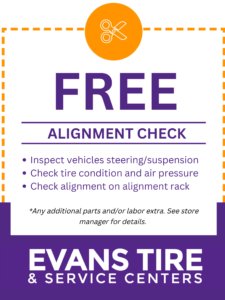 free alignment check coupon