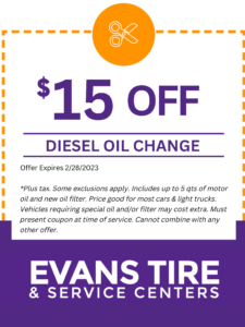 $15 Off Diesel Oil Change
