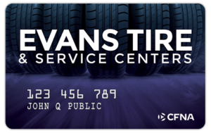 Evans Tire CFNA card